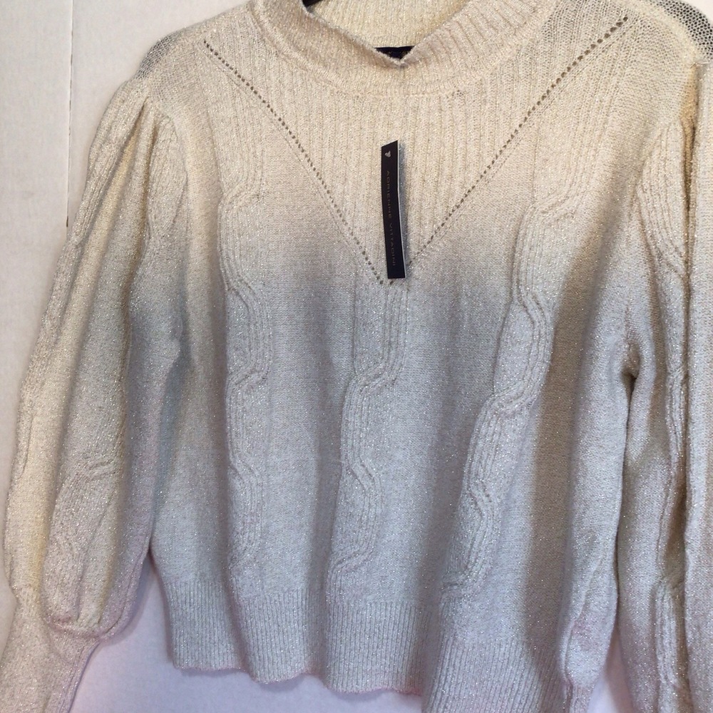ADRIENNE VITTADINI Sweater‎ Women's PL Knit Pullover With Glamour NWT - Picture 3 of 13